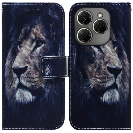 Coloured Drawing Flip Leather Phone Case, For Tecno Spark 20 Pro+ 4G, For Tecno Spark 20 Pro