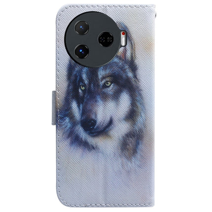 Coloured Drawing Flip Leather Phone Case, For Tecno Camon 30 Pro CL8, For Tecno Camon 30 4G / 30 5G CL6 CL7