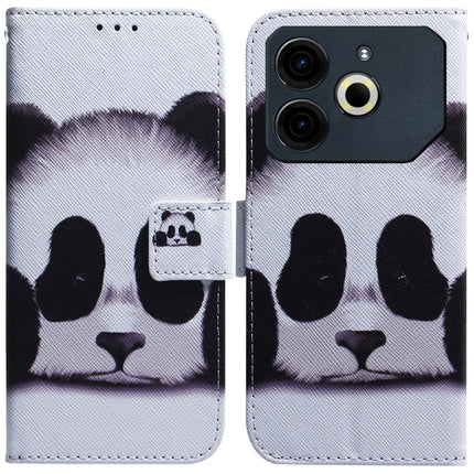 Coloured Drawing Flip Leather Phone Case, For Tecno Pova 6 Neo, For Tecno Pova 6 Pro / Pova 6