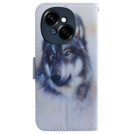 Coloured Drawing Flip Leather Phone Case, For Tecno Spark Go 1 / Pop 9 Pro, For Tecno Camon 30 Premier 5G