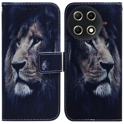 Coloured Drawing Flip Leather Phone Case, For Tecno Camon 30S / Camon 30S Pro, For Tecno Spark 30C