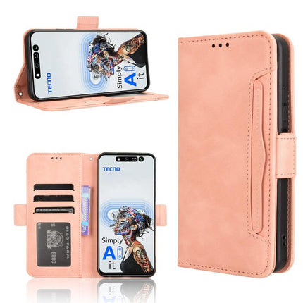 Skin Feel Calf Texture Card Slots Leather Phone Case, For Tecno Camon 40 Premier 5G, For Tecno Camon 40 4G, For Tecno Camon 30S 4G / 30S Pro 4G, For Tecno Pova 6 Neo 5G / Spark 30 5G