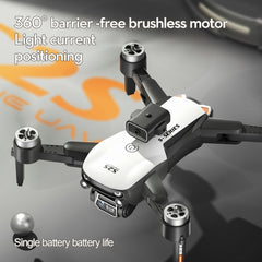 LS-S2S Obstacle Avoidance Brushless Dual Lens Aerial Photography Folding Drone, LS-S2S 4K