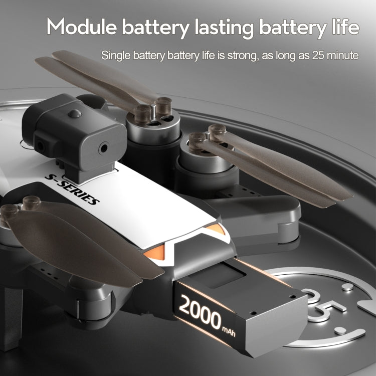 LS-S2S Obstacle Avoidance Brushless Dual Lens Aerial Photography Folding Drone, LS-S2S 4K