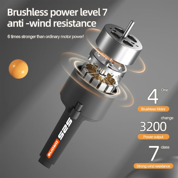 LS-S2S Obstacle Avoidance Brushless Dual Lens Aerial Photography Folding Drone, LS-S2S 4K