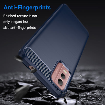 Brushed Texture Carbon Fiber TPU Phone Case, For Nokia C32, For Nokia C300