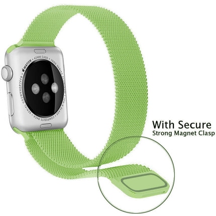 For Apple Watch Series Milanese Loop Magnetic Stainless Steel Watchband, 5 & 4 40mm / 3 & 2 & 1 38mm, 5 & 4 44mm / 3 & 2 & 1 42mm