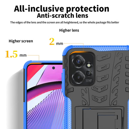 Tire Texture TPU + PC Phone Case with Holder, For Motorola Moto G Power 5G 2023