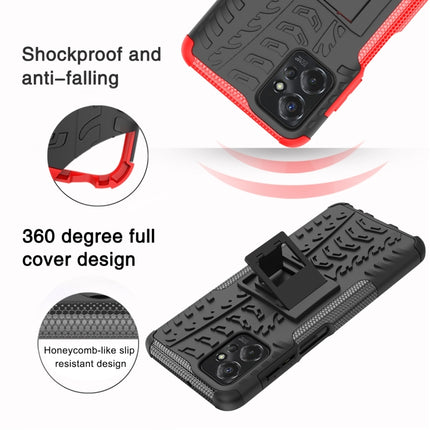 Tire Texture TPU + PC Phone Case with Holder, For Motorola Moto G Power 5G 2023