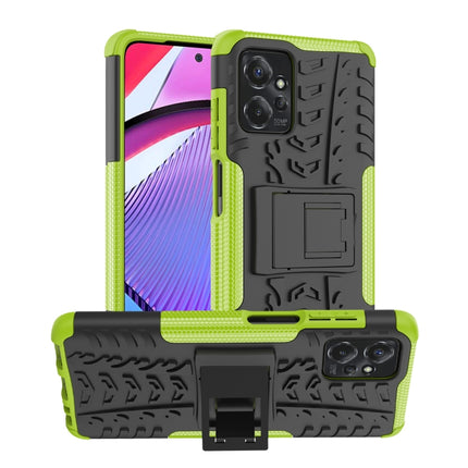 Tire Texture TPU + PC Phone Case with Holder, For Motorola Moto G Power 5G 2023