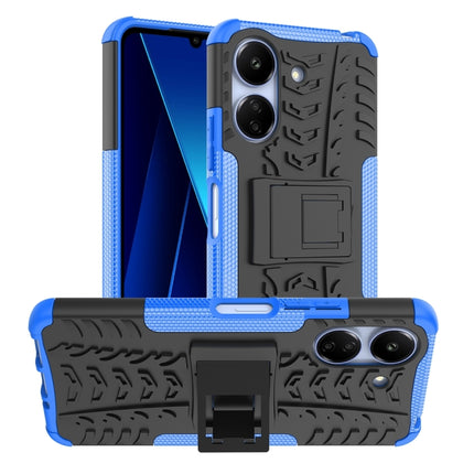 Tire Texture TPU + PC Phone Case with Holder, For Xiaomi Redmi A3 4G, For Xiaomi Redmi Note 13 4G, For Xiaomi Poco C65, For Xiaomi Redmi Note 13 5G Global, For Xiaomi Redmi 13C 4G, For Xiaomi Redmi Note 13 Pro+ 5G
