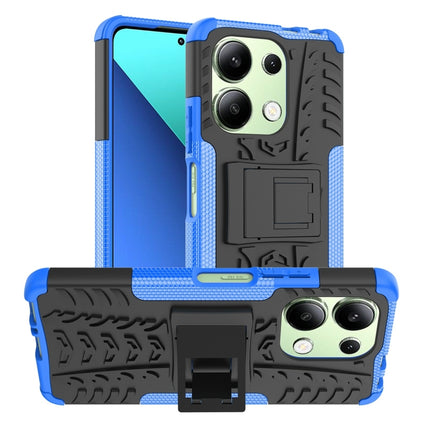 Tire Texture TPU + PC Phone Case with Holder, For Xiaomi Redmi Note 13 4G, For Xiaomi Redmi Note 13 5G Global, For Xiaomi Redmi Note 13 Pro+ 5G, For Xiaomi Redmi Note 13 Pro 5G Global, For Xiaomi Redmi Note 12S / 11S / 11                               ...