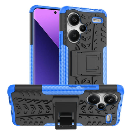Tire Texture TPU + PC Phone Case with Holder, For Xiaomi Redmi A3 4G, For Xiaomi Redmi Note 13 4G, For Xiaomi Poco C65, For Xiaomi Redmi Note 13 5G Global, For Xiaomi Redmi 13C 4G, For Xiaomi Redmi Note 13 Pro+ 5G