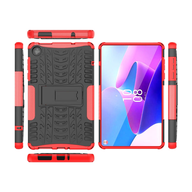 Tire Texture TPU + PC Tablet Case with Holder, For Lenovo Tab M8 4th Gen, For Lenovo Tab M10