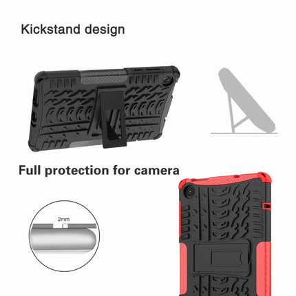 Tire Texture TPU + PC Tablet Case with Holder, For Lenovo Tab M8 4th Gen