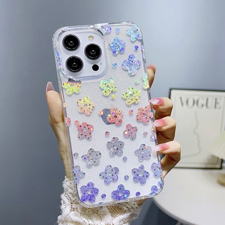 Little Star Series Glitter Powder TPU Phone Case, For iPhone 14, For iPhone 14 Pro