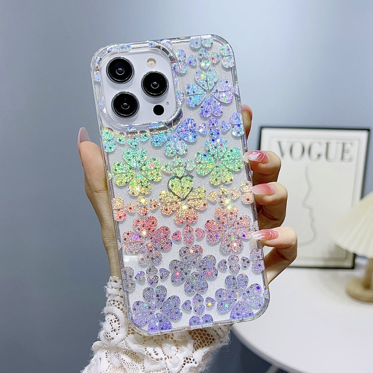 Little Star Series Glitter Powder TPU Phone Case, For iPhone 14, For iPhone 14 Pro