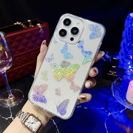 Funda de TPU con purpurina en polvo de la serie Little Star para iPhone 11 y iPhone 11 Pro Max