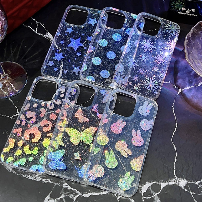 Little Star Series Glitter Powder TPU Phone Case