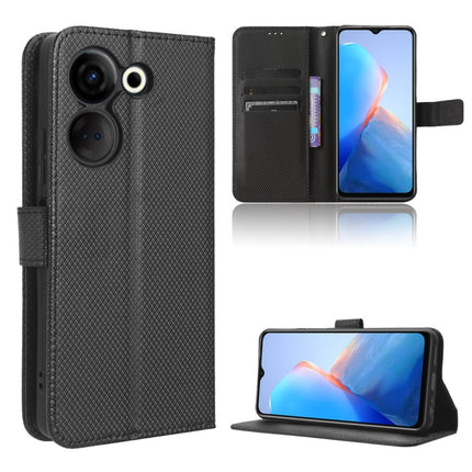 Diamond Texture Leather Phone Case, For Tecno Camon 20 Pro