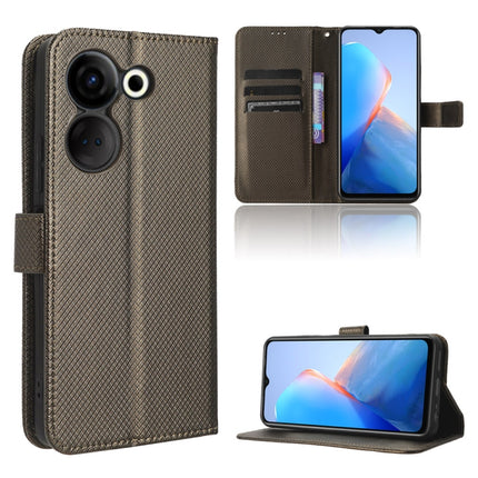 Diamond Texture Leather Phone Case, For Tecno Camon 20 Pro