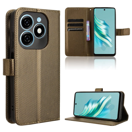 Diamond Texture Leather Phone Case, For Tecno Spark 20 Pro 4G, For Tecno Spark Go 2024, For Tecno Spark 20 4G, For Tecno Pova 5 Pro