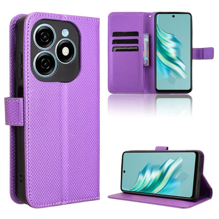 Diamond Texture Leather Phone Case, For Tecno Spark 20 Pro 4G, For Tecno Spark Go 2024, For Tecno Spark 20 4G, For Tecno Pova 5 Pro