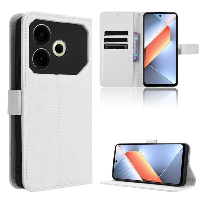 Diamond Texture Leather Phone Case, For Tecno Pova 6 Pro 5G, For Tecno Spark 20 Pro+ 4G, For Tecno Spark 20 Pro 4G, For Tecno Spark Go 2024