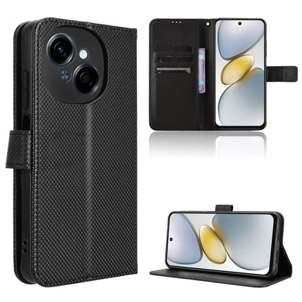 Diamond Texture Leather Phone Case, For Tecno Spark Go 1 / Pop 9 / Spark Go 2025, For Tecno Spark 30C 4G, For Tecno Spark 20 Pro 5G, For Tecno Camon 30 Premier 5G