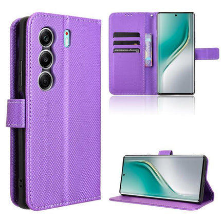 Diamond Texture Leather Phone Case, For Tecno Pova 7 4G, For Tecno Spark Go 2 4G, For Tecno Pova Curve 5G, For Tecno Camon 40 Pro 4G / 5G