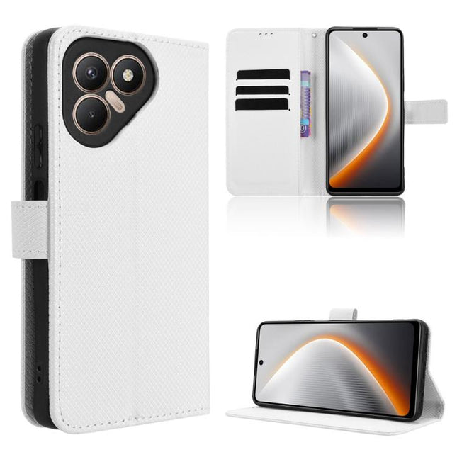 Diamond Texture Leather Phone Case, For Tecno Pova 7 4G, For Tecno Spark Go 2 4G, For Tecno Pova Curve 5G, For Tecno Camon 40 Pro 4G / 5G