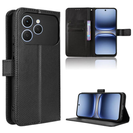 Diamond Texture Leather Phone Case, For Tecno Spark 40 Pro+ 4G, For Tecno Spark 40 Pro 4G, For Tecno Spark 40 4G, For Tecno Pova 7 Ultra 5G