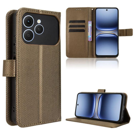 Diamond Texture Leather Phone Case, For Tecno Spark 40 Pro+ 4G, For Tecno Spark 40 Pro 4G, For Tecno Spark 40 4G, For Tecno Pova 7 Ultra 5G