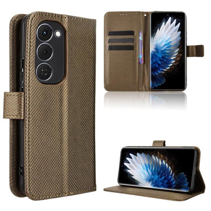 Diamond Texture Leather Phone Case, For Tecno Spark 40 4G, For Tecno Pova 7 Ultra 5G, For Tecno Pova 7 4G, For Tecno Spark Go 2 4G