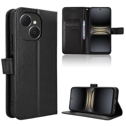 Diamond Texture Leather Phone Case, For Tecno Pova 7 Pro 5G, For Tecno Pova 7 5G, For Tecno Spark 40 Pro+ 4G, For Tecno Spark 40 Pro 4G
