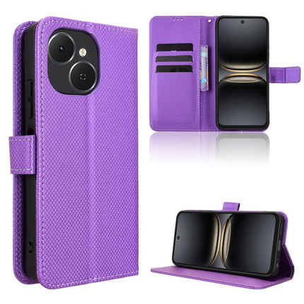 Diamond Texture Leather Phone Case, For Tecno Pova 7 Pro 5G, For Tecno Pova 7 5G, For Tecno Spark 40 Pro+ 4G, For Tecno Spark 40 Pro 4G