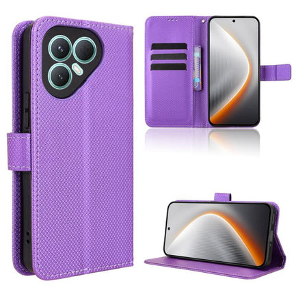 Diamond Texture Leather Phone Case, For Tecno Spark Slim, For Tecno Spark 40C, For Tecno Pova 7 Pro 5G, For Tecno Pova 7 5G