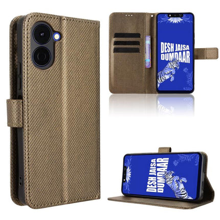 Diamond Texture Leather Phone Case, For Tecno Pova Curve 2 5G, For Tecno Camon 50 Pro 4G, For Tecno Camon 50 4G, For Tenco Spark Go 3