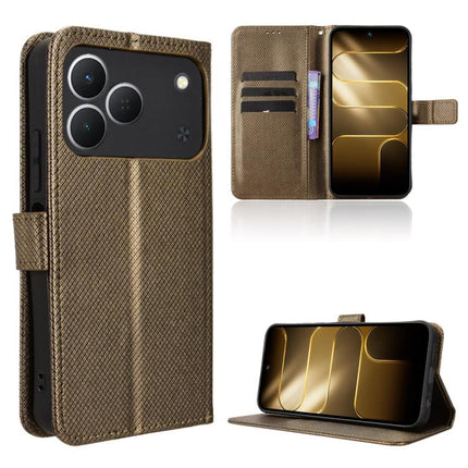 Diamond Texture Leather Phone Case, For Tecno Spark 50 5G, For Tecno Pova Curve 2 5G, For Tecno Spark 50 4G, For Tecno Camon 50 Pro 4G