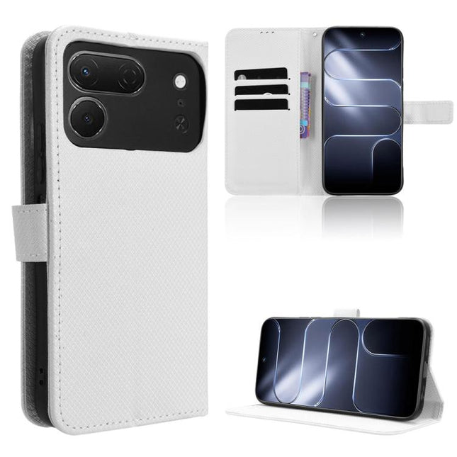Diamond Texture Leather Phone Case, For Tecno Spark 50 5G, For Tecno Pova Curve 2 5G, For Tecno Spark 50 4G, For Tecno Camon 50 Pro 4G