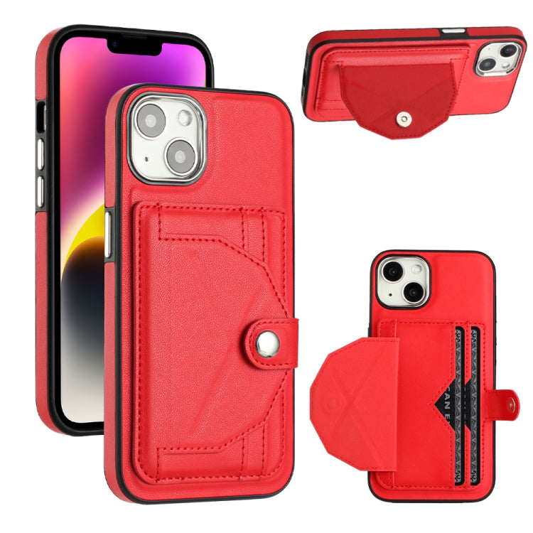 Stoßfeste Leder-Handyhülle mit Kartenhalter, Für iPhone 14, Für iPhone 15 Pro Max, Für iPhone 15 Pro, Für iPhone 14 Plus, Für iPhone 14 Pro