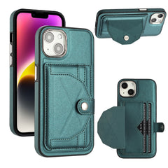 Shockproof Leather Phone Case with Card Holder, For iPhone 14, For iPhone 15 Pro Max, For iPhone 15 Pro, For iPhone 14 Plus, For iPhone 14 Pro