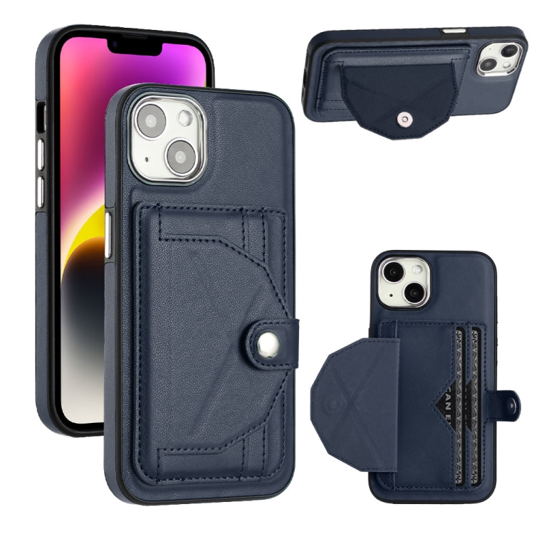 Stoßfeste Leder-Handyhülle mit Kartenhalter, Für iPhone 14, Für iPhone 15 Pro Max, Für iPhone 15 Pro, Für iPhone 14 Plus, Für iPhone 14 Pro