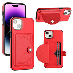 Shockproof Leather Phone Case with Card Holder, For iPhone 14, For iPhone 15 Pro Max, For iPhone 15 Pro, For iPhone 14 Plus, For iPhone 14 Pro