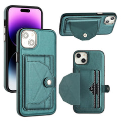 Shockproof Leather Phone Case with Card Holder, For iPhone 15 Pro Max, For iPhone 14, For iPhone 15 Pro, For iPhone 14 Plus, For iPhone 14 Pro