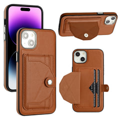 Shockproof Leather Phone Case with Card Holder, For iPhone 15 Pro Max, For iPhone 14, For iPhone 15 Pro, For iPhone 14 Plus, For iPhone 14 Pro