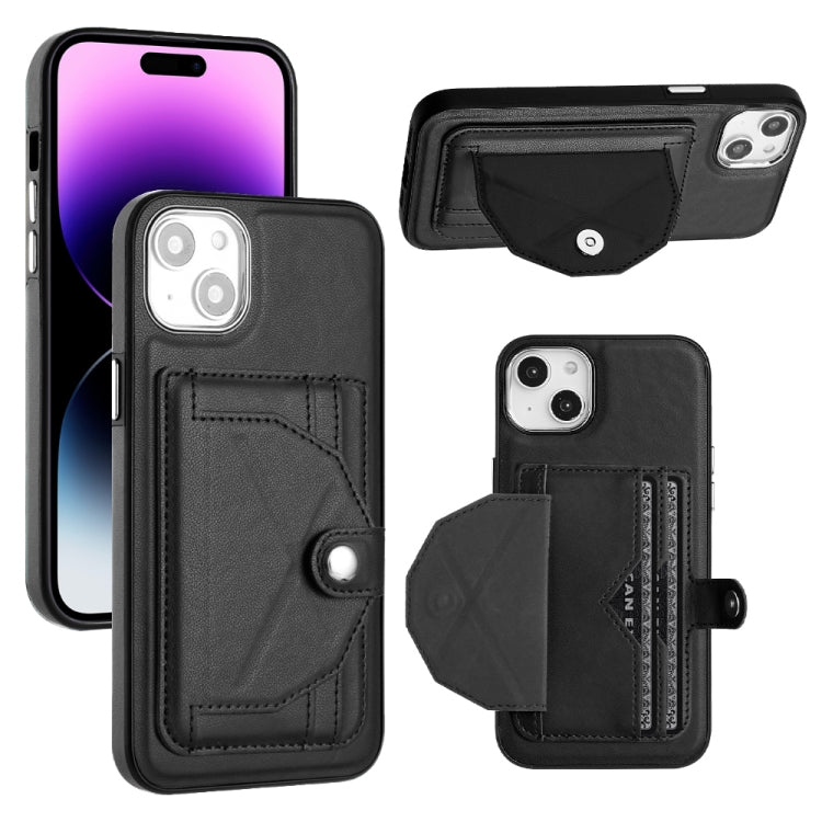 Stoßfeste Leder-Handyhülle mit Kartenhalter, Für iPhone 14, Für iPhone 15 Pro Max, Für iPhone 15 Pro, Für iPhone 14 Plus, Für iPhone 14 Pro