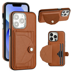 Shockproof Leather Phone Case with Card Holder, For iPhone 15 Plus, For iPhone 15, For iPhone 14 Pro Max, For iPhone 13, For iPhone 13 Pro