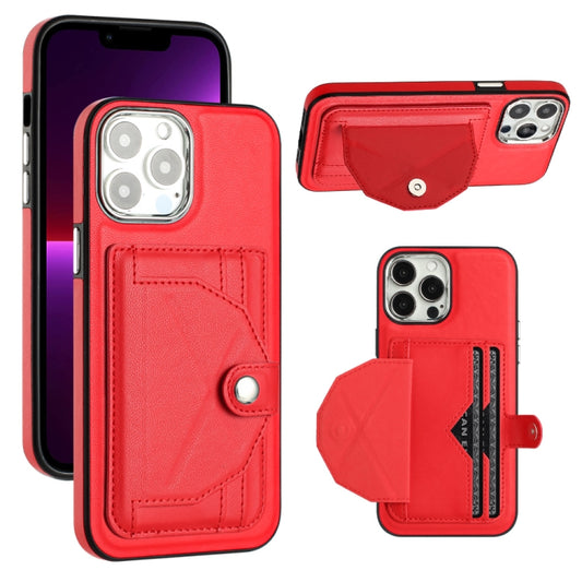 Shockproof Leather Phone Case with Card Holder, For iPhone 13 Pro Max, For iPhone 12 / 12 Pro, For iPhone 12 Pro Max, For iPhone 11, For iPhone 11 Pro