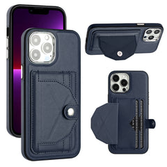 Shockproof Leather Phone Case with Card Holder, For iPhone 13 Pro Max, For iPhone 12 / 12 Pro, For iPhone 12 Pro Max, For iPhone 11, For iPhone 11 Pro